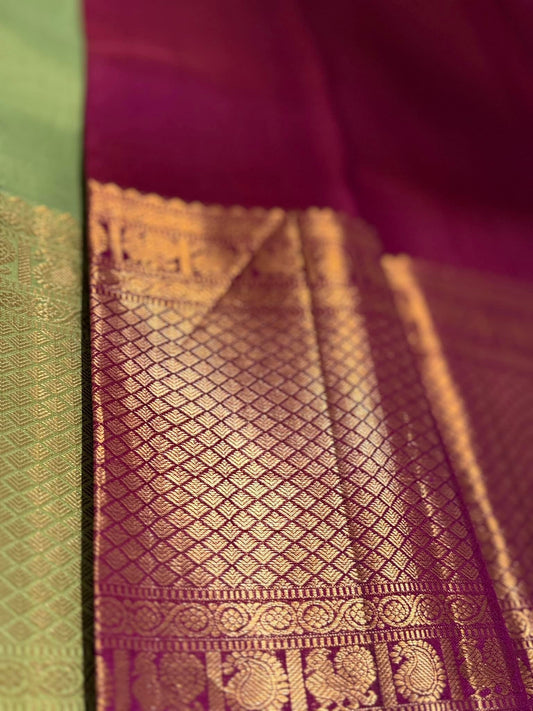 Apple Green Kanjivaram Silk