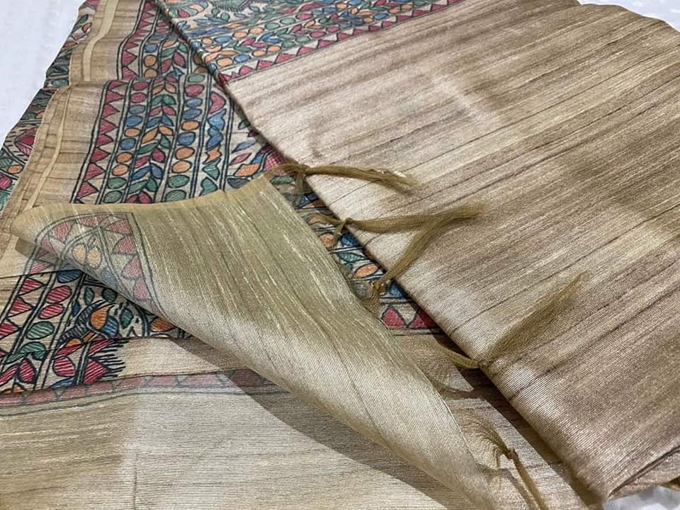 Madhubani Print Semi Tussar