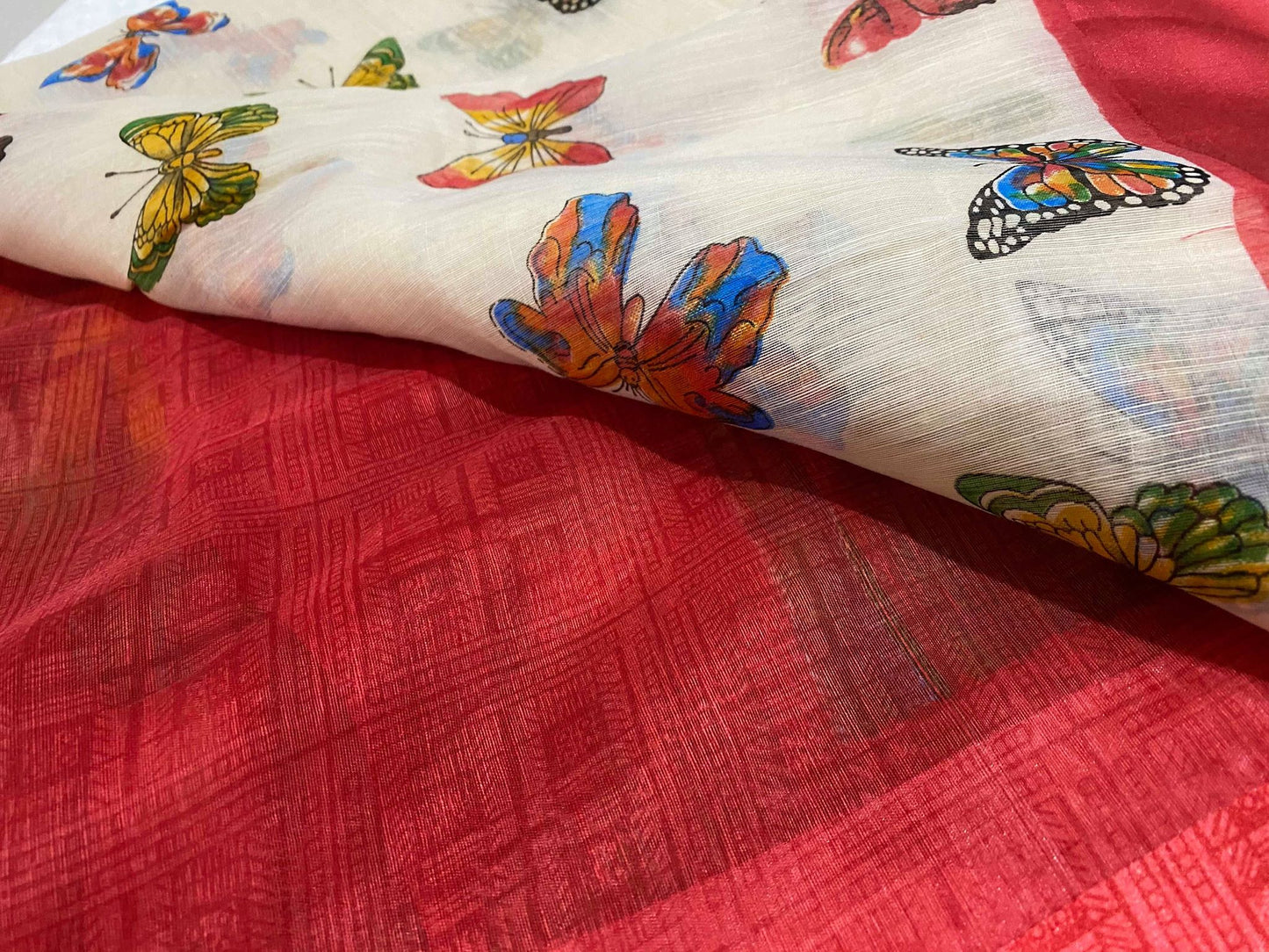 Silk Linen Saree