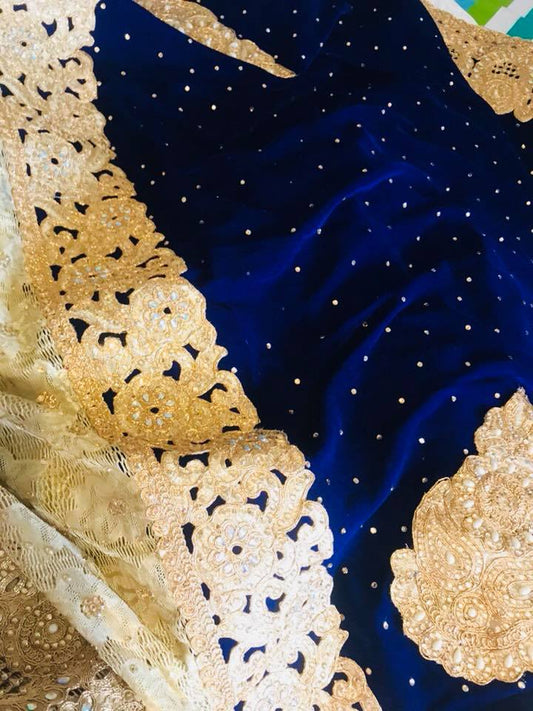 Partywear Saree Royal Blue