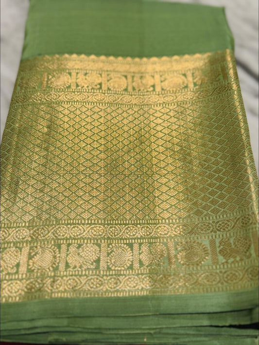 Apple Green Kanjivaram Silk