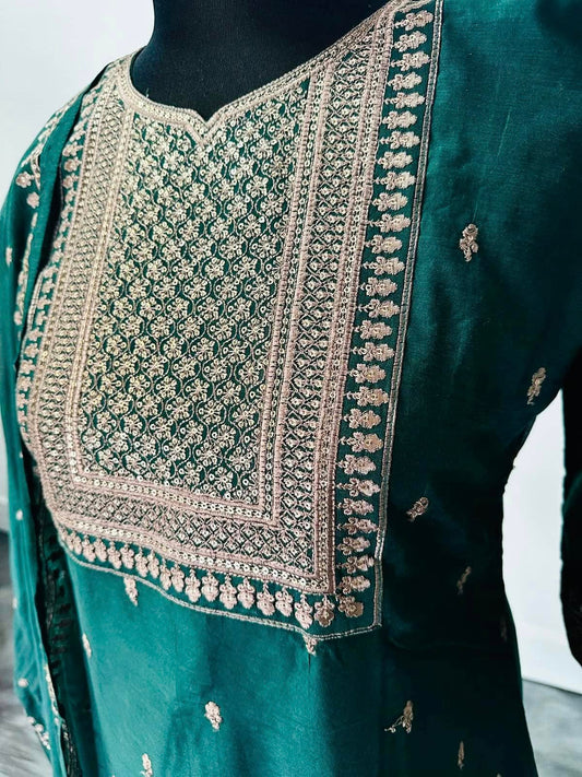 Bottle Green Shalwar