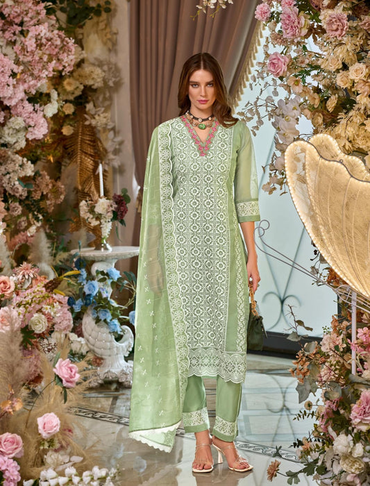 Summer Blossom - Olive Green