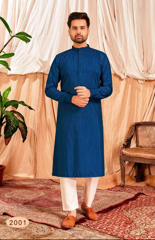 Men's Casual Kurti Set