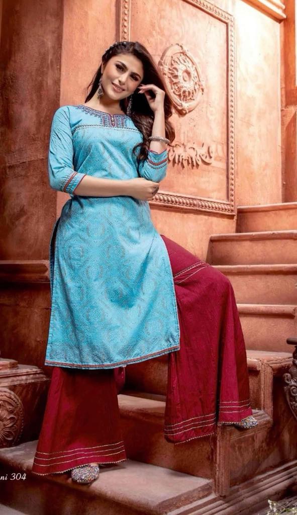 Kurti with Sharara Pants