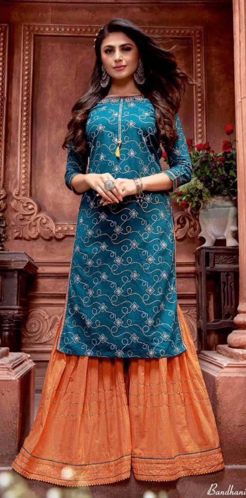 Kurti with Sharara Pants